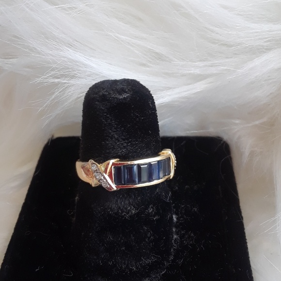 Jewelry - Sapphire + Diamond Ring